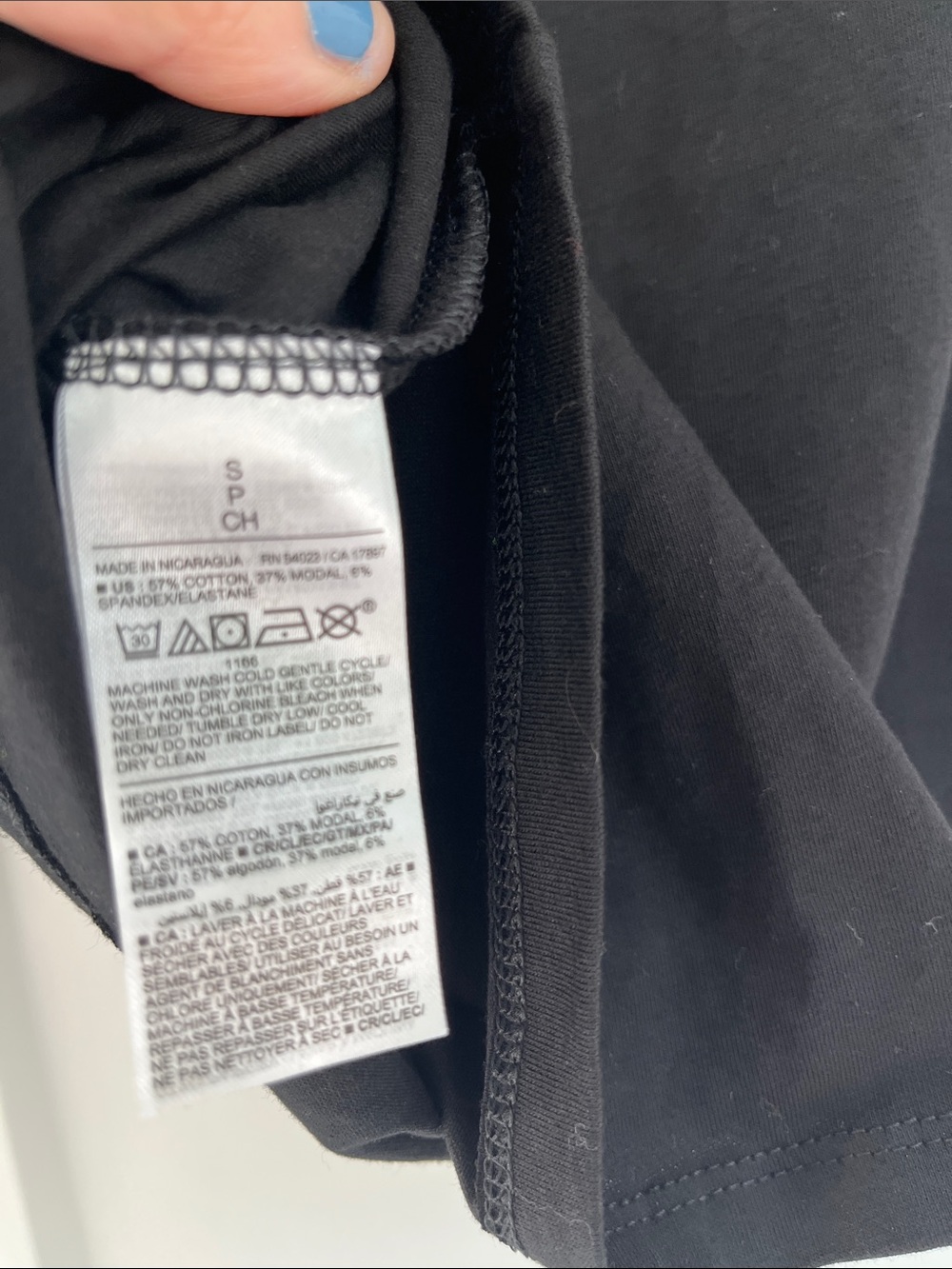 Old Navy Black Bestees Tank Cotton Modal Blend S NWT - Picture 6 of 6